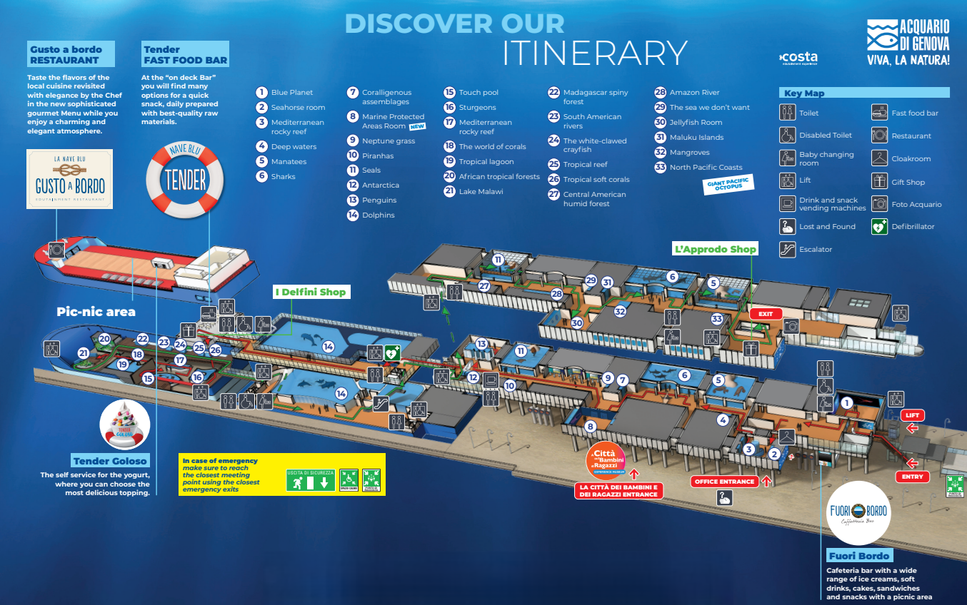 Route map Mappa del percorso
