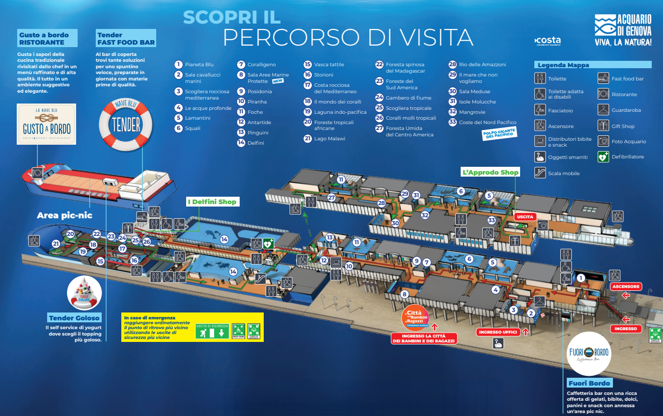 Mappa del percorso Mappa del percorso